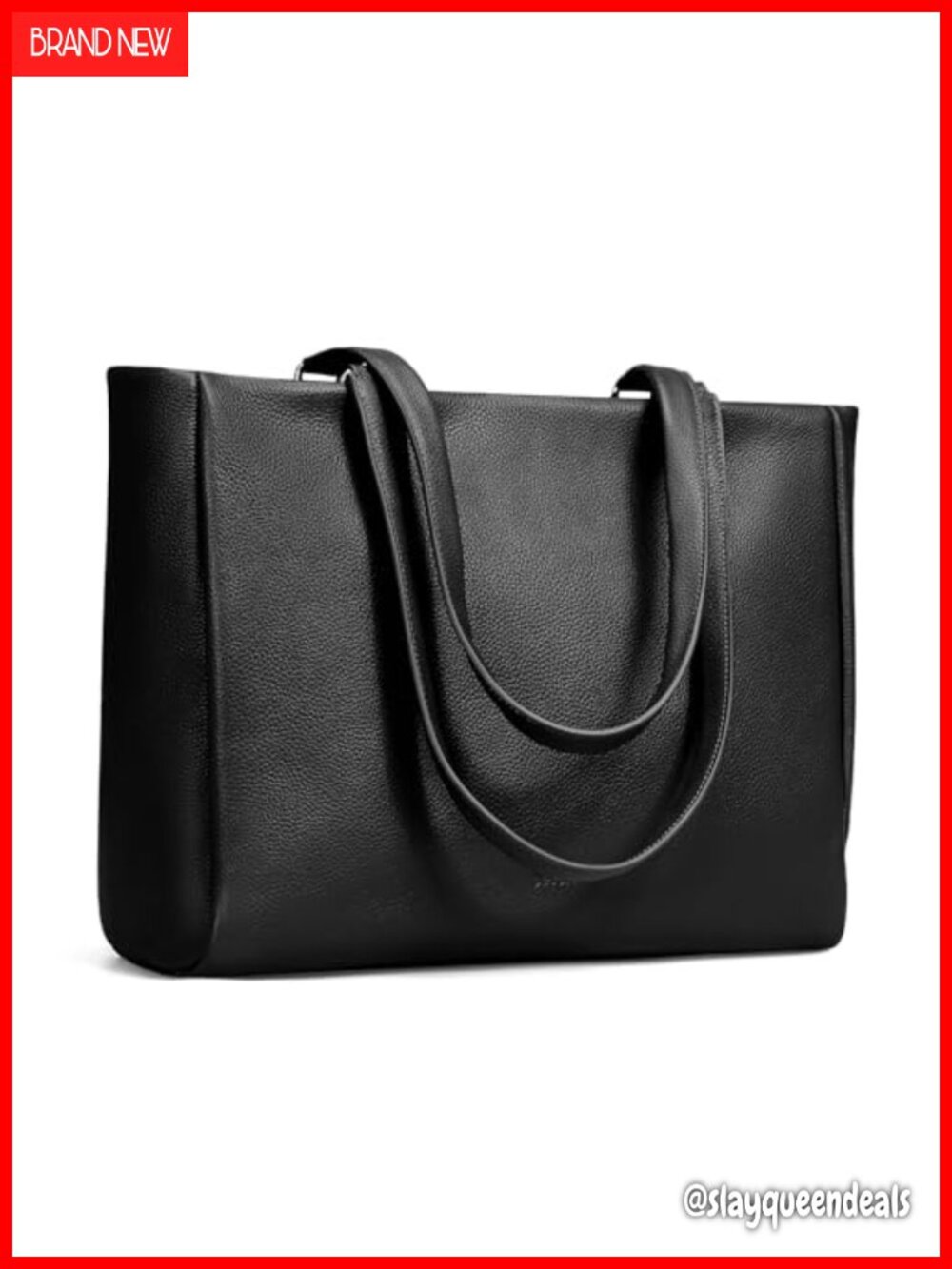 Genuine Leather Laptop Tote Bag Travel Work Satchel
